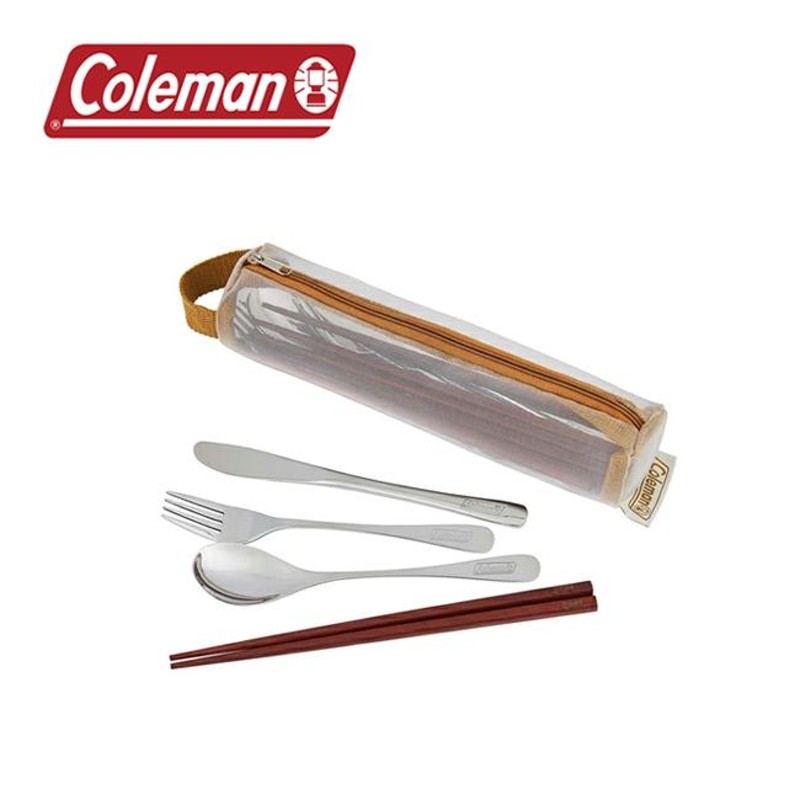 Coleman コールマン ステンレスカトラリーセットファミリー 2000038932 【食器/スプーン/ナイフ/フォーク/箸/アウトドア/キャンプ】  LINEショッピング