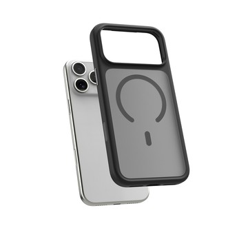 POWER SUPPORT Air Mag Frost iPhone 17全系列專用 磨砂抗污防摔MagSafe兼容手機殼(傳導按鍵款)-經典黑