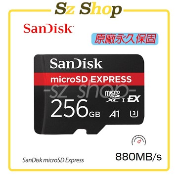 SanDisk microSD Express 256G 原廠公司貨 永久保固｜Switch 2 首選建議卡
