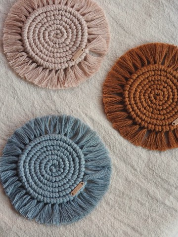 【現貨】編織杯墊∣蠟燭墊