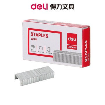 【Deli得力】 釘書針24/6-3號針(E0012N) 盒裝【超取&蝦皮上限45盒】｜訂書針 釘書機針 辦公耗材 文具