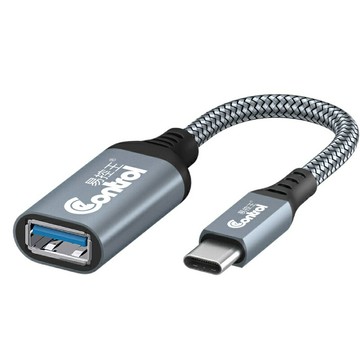 【易控王】USB-C公轉USB-A母 USB3.0 OTG轉接線 20/30/60cm (60-016-01)