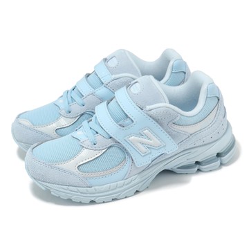 New Balance 休閒鞋 2002R 中童 寬楦 藍 白 復古 魔鬼氈 千禧跑鞋 小朋友 NB PV2002CK-W