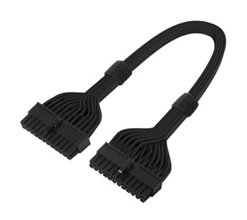 【享最高折300】SilverStone銀欣 PP06BE-MB35 標準全長電源線材/ATX 24pin to 24pin