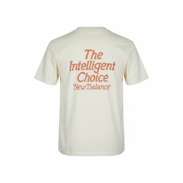 NEW BALANCE 短T NB 米杏 刺繡LOGO 短袖 上衣 男 AMT53313CIC