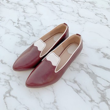 【富士山 Fuji】酒紅色系 可客製更改色系與跟高