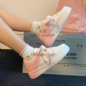 休閒鞋 小白鞋 女IG潮百搭厚底薄款透氣小眾 夏季帆布板鞋【雲木雜貨】