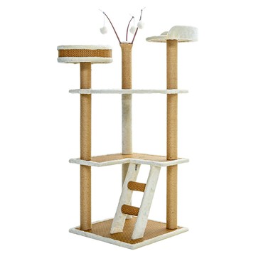 毛孩的秘密生活 三景一室好望角貓宅 (貓跳台/貓抓板/貓爬架/貓咪別墅) CDT5-T19  1個