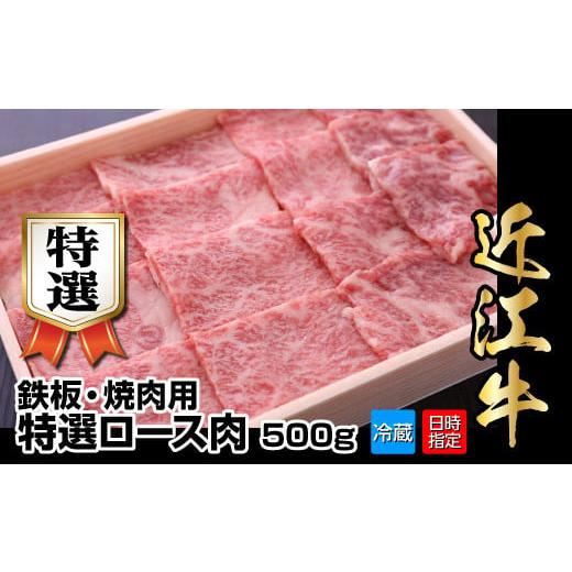 ふるさと納税 滋賀県 守山市 近江牛鉄板・焼肉用特選ロース肉　500g