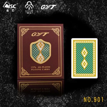 塑料撲克牌GYT防水可水洗雙面磨砂小字撲克牌寬版窄版PVC塑料撲克