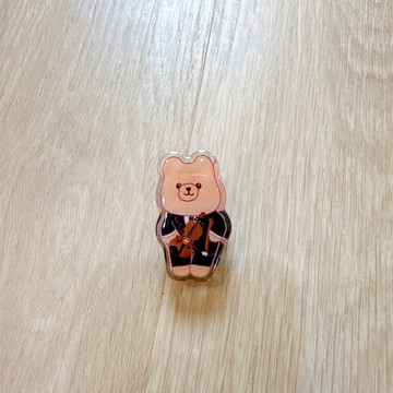 小提琴西裝音樂家小熊 壓克力磁鐵夾 超可愛婚禮小物