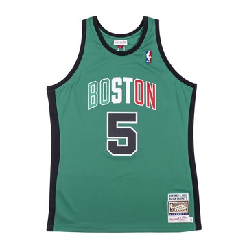 M&N Authentic球員版復古球衣 塞爾提克 歐洲巡迴賽 07-08 #5 Kevin Garnett