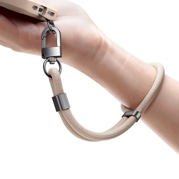 WL019充繩系列手機手腕掛繩LQ 卡其色