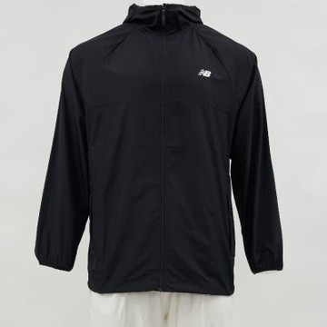 New Balance 男款 黑色 可收納 長袖 運動 休閒 防潑水 口袋 拉鍊 外套 MO51501BK
