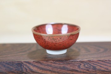 【送禮好物】60ml 胭脂 結晶釉 圓滿茶杯 鶯歌名家葉敏祥作品