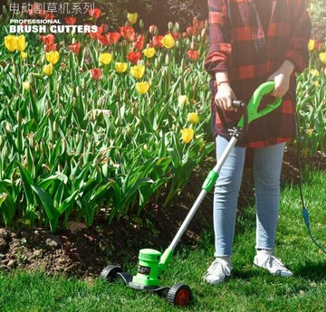 現貨 手推剪草機680W電動割草機刀片草坪機帶輪子除草機小型插電打草機8折下殺 可開發票