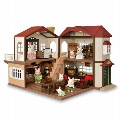 シルバニアファミリー　赤い屋根の大きなお家　クラシックカラー クラシックカラーのお家開封レポ｜immum（イムマム）