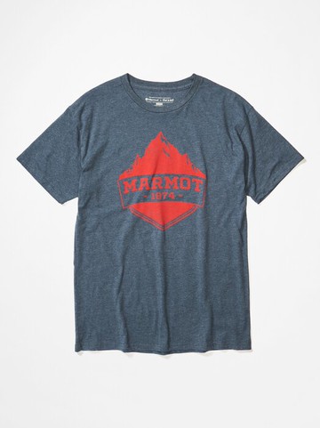 ├登山樂┤美國 Marmot Mono Ridge 快乾短袖上衣Navy Heather # 41470-8550