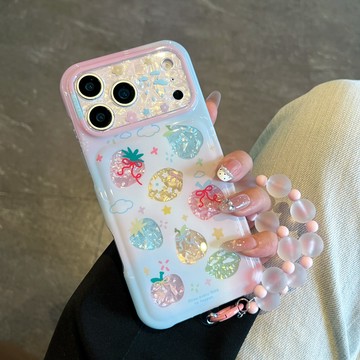 ins風 貝殼紋水母 手機殼 防摔殼 附氣泡款掛繩 適用 蘋果 iPhone 17 16 15 Pro Max 保護殼
