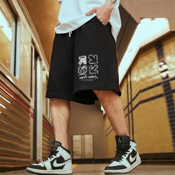 夏季寬松短褲男潮牌百搭運動褲加肥加大五分褲胖子大碼褲子籃球褲