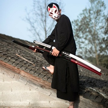 居閤木刀帶鞘武士刃劍道練習日本拔刀劍收刀武術訓練錶演竹刀 拔刀練習木刀 cos武士道具刀 送男友禮物