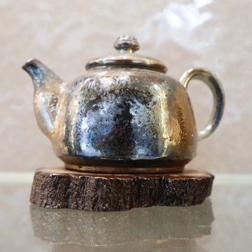 熾星沉光 手工柴燒結晶壺