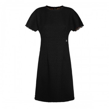 Dolce & Gabbana - Black Wool Mini Dress 46