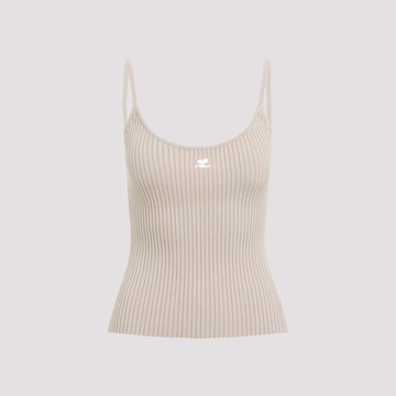 Courrèges Rib Knit Tank Top