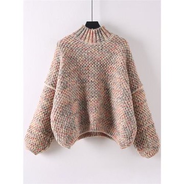 套頭毛衣女韓版寬松外穿百搭小清新加厚甜美學生秋冬針織衫外套潮