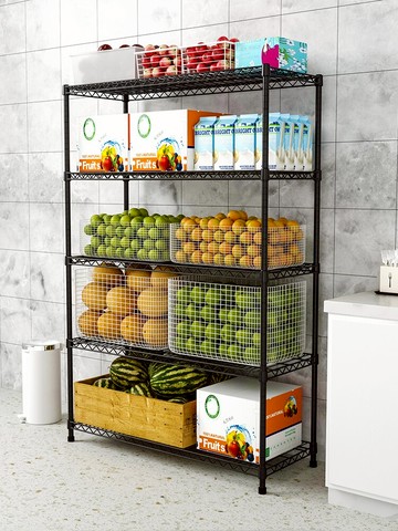 新款廚房置物架落地式家用多層烤箱微波爐收納架多功能儲物貨架子