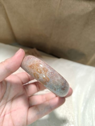 珊瑚玉手鐲/菊花石/粉/口徑59+MM寬20厚9