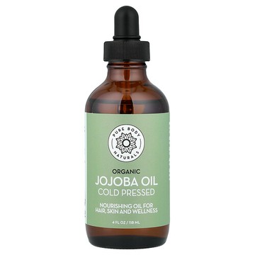 Pure Body Naturals, 有機霍霍巴籽油，4 液量盎司（118 毫升）
