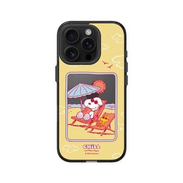 iPhone 16 Pro Clear (相機按鈕) 酷墨灰 - 史努比 Snoopy - 曬太陽