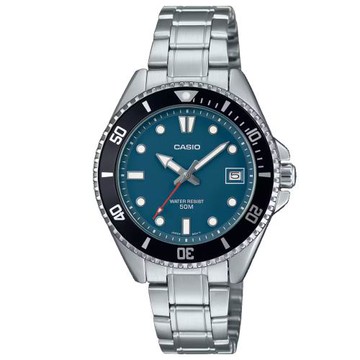 【CASIO 卡西歐】帥氣鋼帶石英錶 MDV-10D-2A1