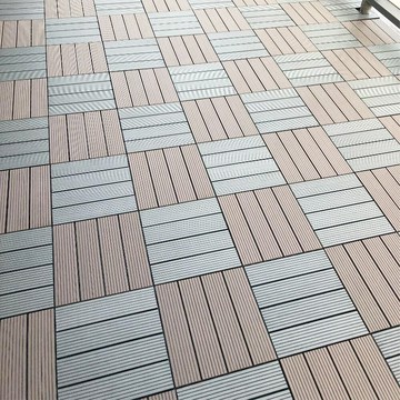 新二代塑木地板直條紋款30cm(5色)防腐 防水 木地板 陽台布置 拼接地板 防滑地板 地墊
