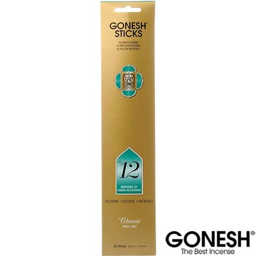 美國 GONESH NO.12 GREEN MOUNTAINS 12號 翠綠山林 芳香精油 線香 (20枝入)