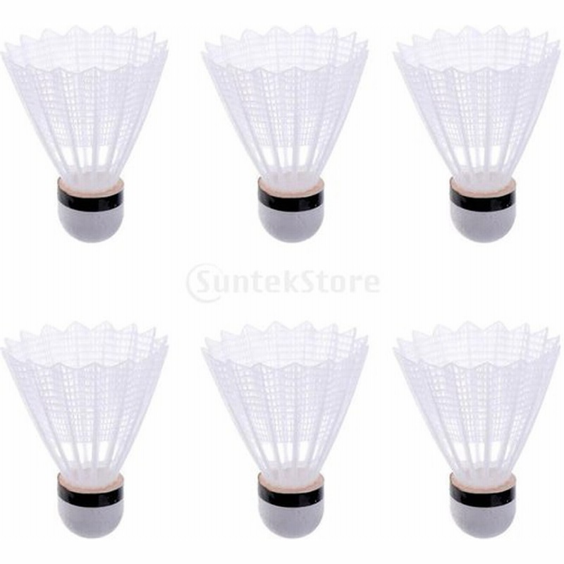 ナイロン バドミントンシャトル スポーツト訓練用 屋外ゲーム コックスボール ホワイト 6個入り 通販 Lineポイント最大0 5 Get Lineショッピング