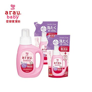 arau baby 無添加洗衣液800mlx1+補充包720mlx2【悅兒園婦幼生活館】