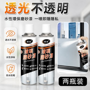 台灣出貨✨ 磁面玻璃磨砂漆 防窺遮光玻璃漆 門窗瓷磚噴砂漆 防水保護塗料 450ml自噴罐 室內專用防護
