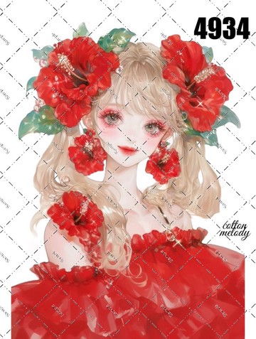original sticker no.4934 人物貼紙 原創貼紙 原創人物貼紙 裝飾貼紙 cotton melody