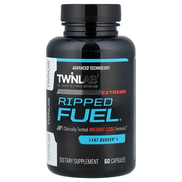 Twinlab, Ripped Fuel Extreme，脂肪消耗劑，60 粒膠囊