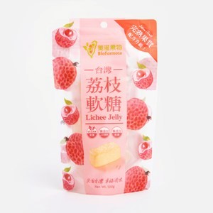 台灣美滋果物荔枝果汁軟糖100g