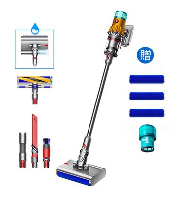 【送五豪禮】Dyson V12s Detect Slim Submarine™ 乾濕全能洗地吸塵器 (雙主吸頭組)