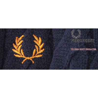 フレッドペリー FREDPERRY セーター チルデンニット M ヴィンテージ FRED PERRY フレッドペリー チルデン セーター K4536 ストライプ