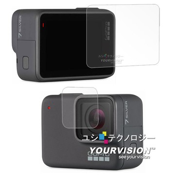 GoPro 副廠配件 GoPro HERO7 相機鏡頭+觸控螢幕 光學抗刮螢幕保護貼