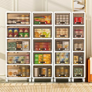 收納箱多層抽屜式收納柜免安裝零食玩具整理箱家用衣物襪子儲物箱