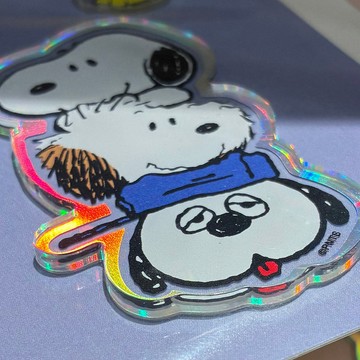 日本 Hallmark 史努比 歐拉夫 手機裝飾 壓克力 貼紙 SNOOPY 日系文具 送禮推薦 嘻嘻日貨🐾
