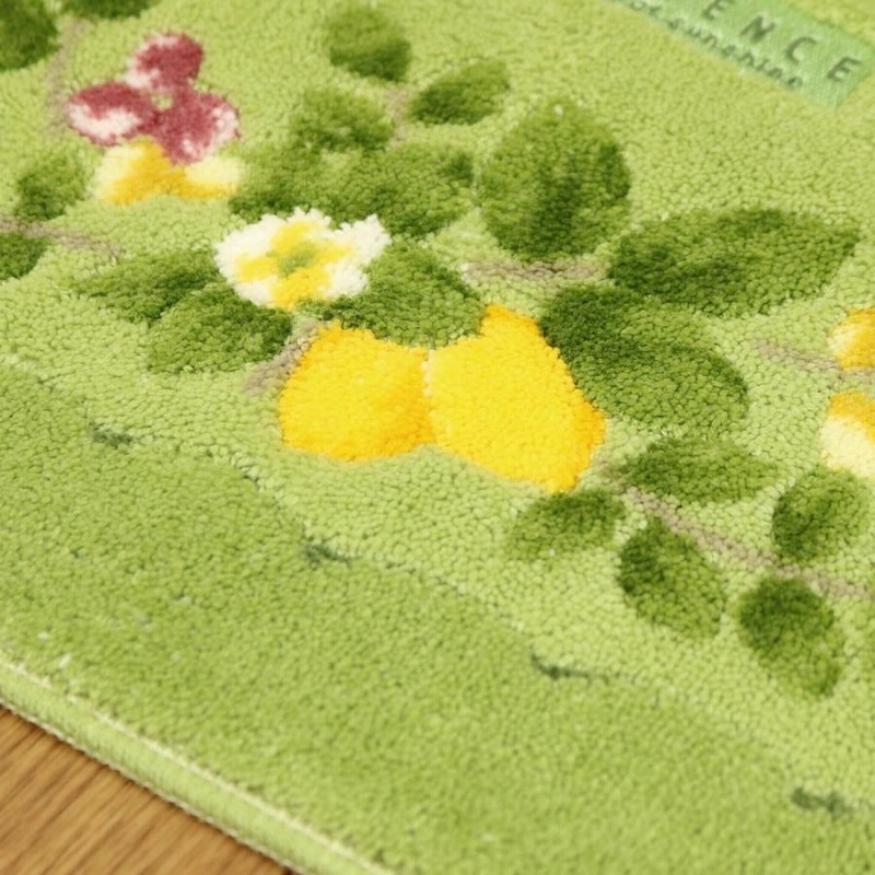 ロング トイレマット 北欧 新品 4点セット 金運の黄色 風水 イエロー