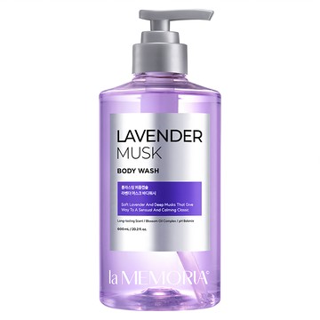 la MEMORIA 記憶香氛沐浴乳 霞光薰衣草  持久淡香 敏感肌適用  600ml  1件