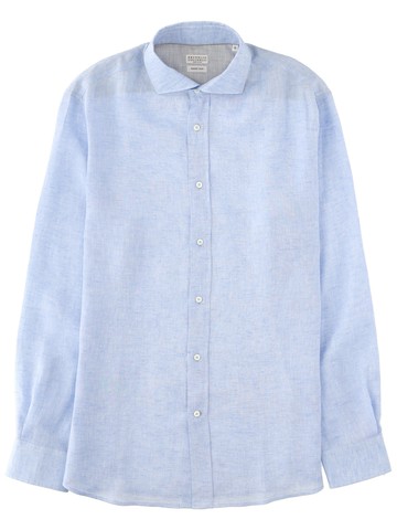 brunello cucinelli camicia in lino